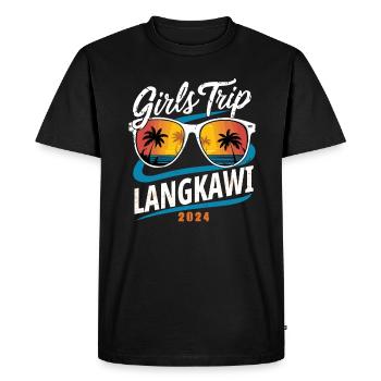 Voyage entre filles Langkawi 2024 - T-shirt Premium bio Homme - noir - Devant - Nico (187cm)