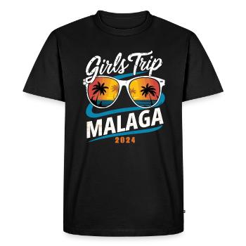 Voyage entre filles Malaga 2024 - T-shirt Premium bio Homme - noir - Devant - Nico (187cm)