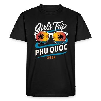 Voyage entre filles Phu Quoc 2024 - T-shirt Premium bio Homme - noir - Devant - Nico (187cm)