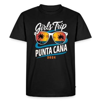 Girls Trip Punta Cana 2024 - Men's Premium Organic T-Shirt - black - Front - Nico (187cm)
