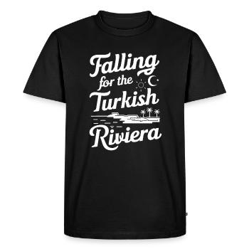 Tomber amoureux du souvenir de la Riviera turque - T-shirt Premium bio Homme - noir - Devant - Nico (187cm)