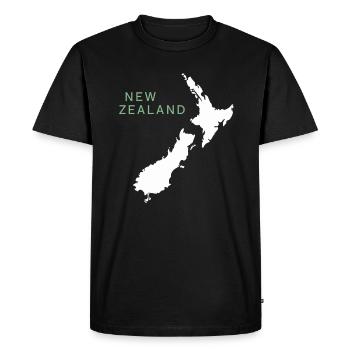 New Zealand Souvenir Map New Zealand - Men's Premium Organic T-Shirt - black - Front - Nico (187cm)