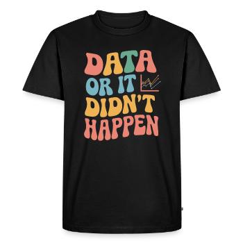 Data Analyst Data Scientist Data Engineer - - Men's Premium Organic T-Shirt - black - Front - Nico (187cm)
