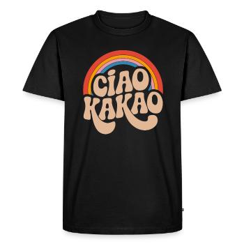 Ciao Cocoa - Men's Premium Organic T-Shirt - black - Front - Nico (187cm)
