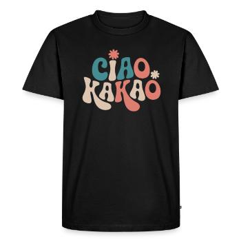 Ciao Cocoa - Men's Premium Organic T-Shirt - black - Front - Nico (187cm)
