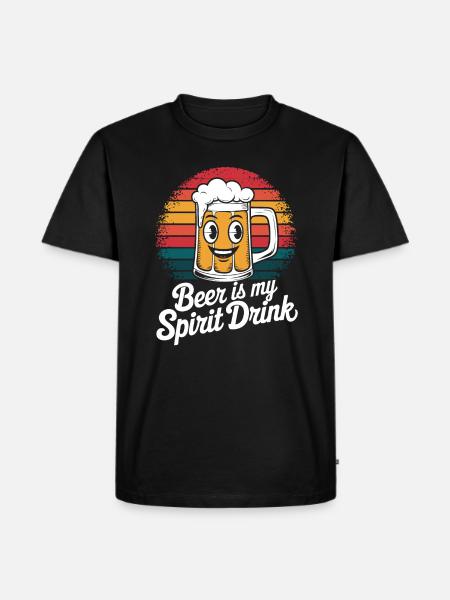Beer is my spiritual drink - Men's Premium Organic T-Shirt - black