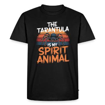 Vogelspinne The Tarantula Is My Spirit Animal - Men's Premium Organic T-Shirt - black - Front - Nico (187cm)