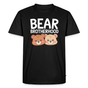 Les groupes d’ours conçoivent la confrérie des ours - T-shirt Premium bio Homme - noir - Devant - Nico (187cm)