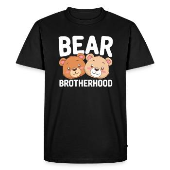Les groupes d’ours conçoivent la confrérie des ours - T-shirt Premium bio Homme - noir - Devant - Nico (187cm)
