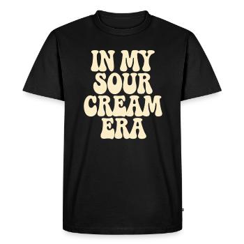 In My Sour Cream Era For Sour Cream Food Sauce - Men's Premium Organic T-Shirt - black - Front - Nico (187cm)