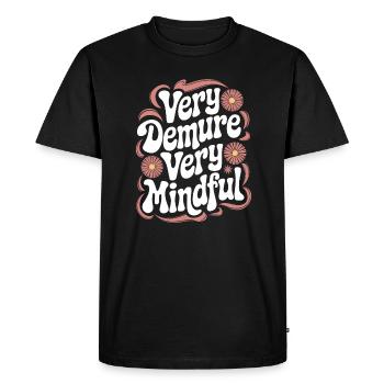 Very modest very mindful - Men's Premium Organic T-Shirt - black - Front - Nico (187cm)