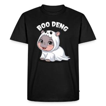 Costume mignon d’hippopotame Boo Deng pour enfants - T-shirt Premium bio Homme - noir - Devant - Nico (187cm)