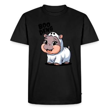 Mignon Boo Deng Hippo Costume Adventure - T-shirt Premium bio Homme - noir - Devant - Nico (187cm)