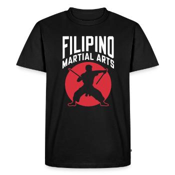 Arts Martiaux philippins Arnis Silhouette Design - T-shirt Premium bio Homme - noir - Devant - Nico (187cm)