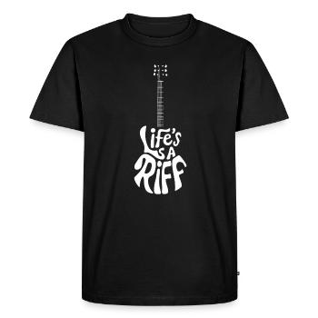 Guitar Player Way of Life Riff - T-shirt Premium bio Homme - noir - Devant - Nico (187cm)