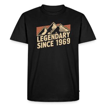 Legendary since 1969 Birthday - Men's Premium Organic T-Shirt - black - Front - Nico (187cm)