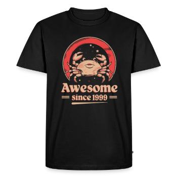 Cancer Zodiac Birthday Since 1999 Great - Men's Premium Organic T-Shirt - black - Front - Nico (187cm)