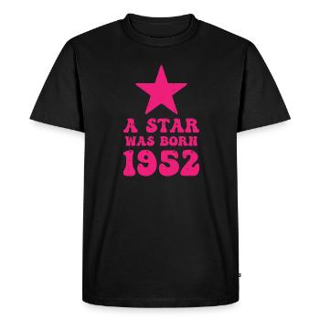 Une star est née en 1952 Anniversaire - T-shirt Premium bio Homme - noir - Devant - Nico (187cm)