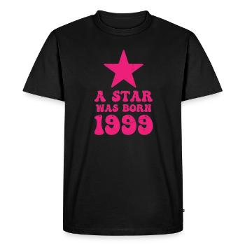 Une star est née en 1999 Anniversaire - T-shirt Premium bio Homme - noir - Devant - Nico (187cm)