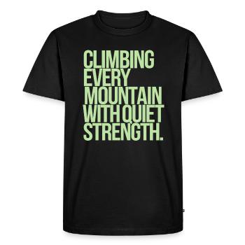 Capricorn Character Zodiac: Climb Every Mountain - Men's Premium Organic T-Shirt - black - Front - Nico (187cm)