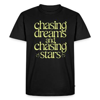 Sagittarius Zodiac Signs: Chasing Dreams and Stars - Men's Premium Organic T-Shirt - black - Front - Nico (187cm)