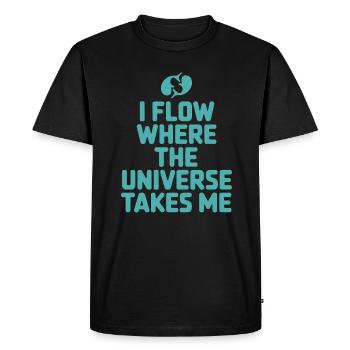 Pisces Character Zodiac Universe Quote - Men's Premium Organic T-Shirt - black - Front - Nico (187cm)