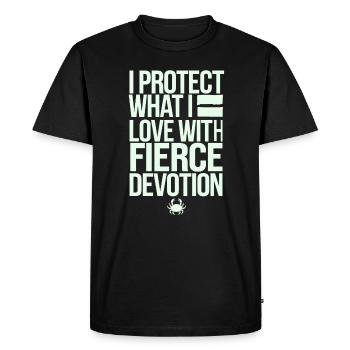 Signe du zodiaque de caractère du Cancer : Protégez ce que vous - T-shirt Premium bio Homme - noir - Devant - Nico (187cm)