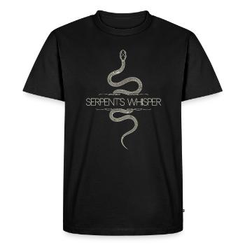 Murmure du serpent Motif serpent mystique - T-shirt Premium bio Homme - noir - Devant - Nico (187cm)