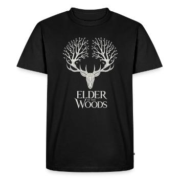 Elder Of The Woods Deer Spirit Forest - Men's Premium Organic T-Shirt - black - Front - Nico (187cm)