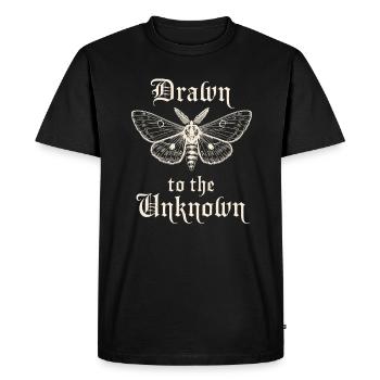 Attracted by the unknown - Men's Premium Organic T-Shirt - black - Front - Nico (187cm)