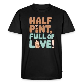 Six mois plein d’amour Six mois Anniversaire - T-shirt Premium bio Homme - noir - Devant - Nico (187cm)
