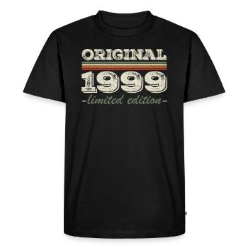 Legend since 1999 Born 1999 Birthday 1999 - Men's Premium Organic T-Shirt - black - Front - Nico (187cm)