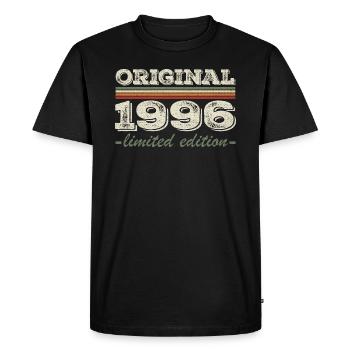 Legend since 1996 Born 1996 Birthday 1996 - Men's Premium Organic T-Shirt - black - Front - Nico (187cm)