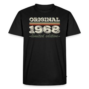 Légende depuis 1968 Né en 1968 Anniversaire 1968 - T-shirt Premium bio Homme - noir - Devant - Nico (187cm)