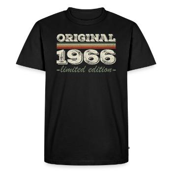 Legend since 1966 Born 1966 Birthday 1966 - Men's Premium Organic T-Shirt - black - Front - Nico (187cm)