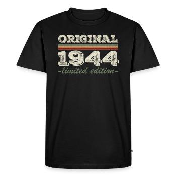 Legend since 1944 Born 1944 Birthday 1944 - Men's Premium Organic T-Shirt - black - Front - Nico (187cm)