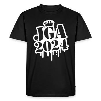 Enterrement de vie de garçon Enterrement de vie de garçon 2024 - T-shirt Premium bio Homme - noir - Devant - Nico (187cm)