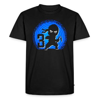 Ninja Birthday 3 Years Boy Ninjas Ninja - Men's Premium Organic T-Shirt - black - Front - Nico (187cm)