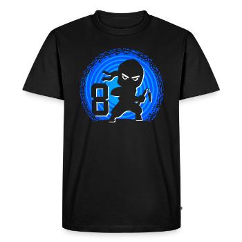 Ninja Birthday 8 Years Boy Ninjas Ninja - Men's Premium Organic T-Shirt - black - Front - Nico (187cm)