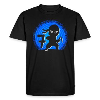 Ninja Birthday 7 Years Boy Ninjas Ninja - Men's Premium Organic T-Shirt - black - Front - Nico (187cm)