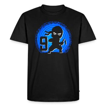 Ninja Birthday 9 Years Boy Ninjas Ninja - Men's Premium Organic T-Shirt - black - Front - Nico (187cm)