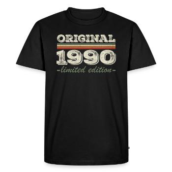 Legend since 1990 Born 1990 Birthday 1990 - Men's Premium Organic T-Shirt - black - Front - Nico (187cm)