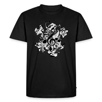 grades - T-shirt Premium bio Homme - noir - Devant - Nico (187cm)