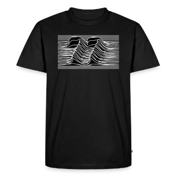 Cadeau d’anniversaire numéro 77 - T-shirt Premium bio Homme - noir - Devant - Nico (187cm)