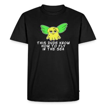Le petit mais adorable Dumbo Octopus Tshirt - T-shirt Premium bio Homme - noir - Devant - Nico (187cm)