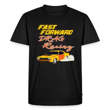 Be advance with this "Fast Forward Drag Racing" - Men's Premium Organic T-Shirt - black - Front - Nico (187cm)
