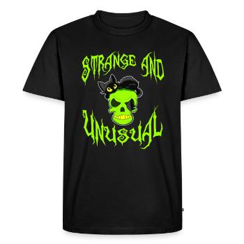 Creepy yet attractive tee design made for you! " - Men's Premium Organic T-Shirt - black - Front - Nico (187cm)