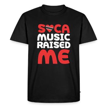 Soca Music is Life Trinidad and Tobago Trini - T-shirt Premium bio Homme - noir - Devant - Nico (187cm)