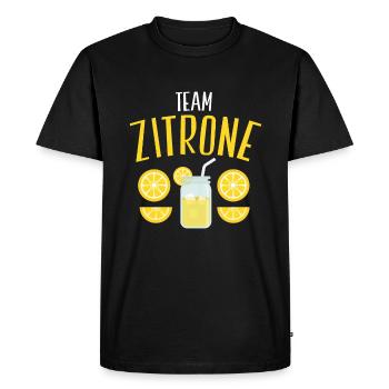 Équipe de thé glacé de canne à pêche boisson estivale - T-shirt Premium bio Homme - noir - Devant - Nico (187cm)
