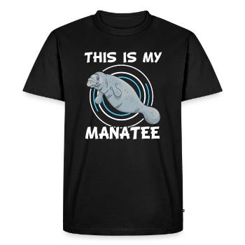 Ceci est mon lamantin chubby sirènes lamantins lamantins - T-shirt Premium bio Homme - noir - Devant - Nico (187cm)